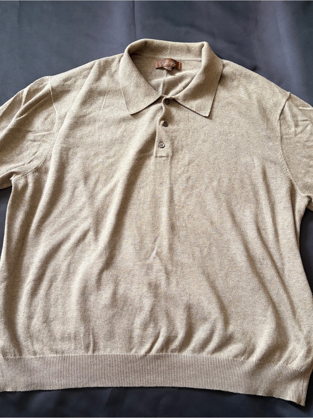 Tasso Elba Men’s Polo in Light Beige
